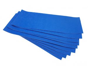 Kashmeer -pala 10 x 30 cm, sininen, 10 kpl