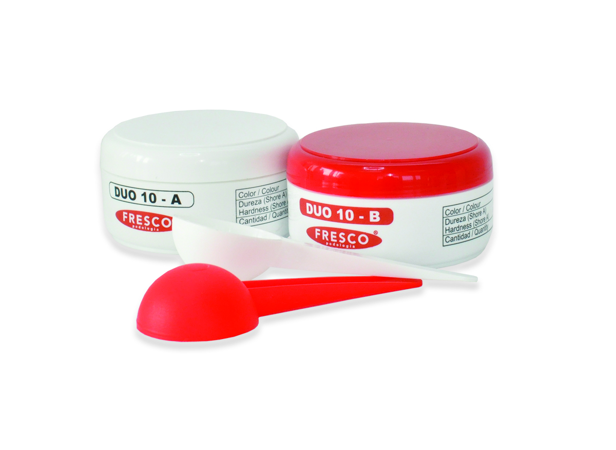 Fresco Duo 10 2-komponenttisilikonimassa, aloituspakkaus, 100 g + 100 g sis.lusikat