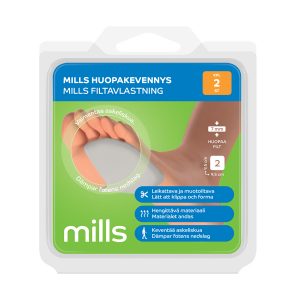 Mills Huopakevennys, 0,7 cm 9,5 x 9,5 cm, 2 kpl