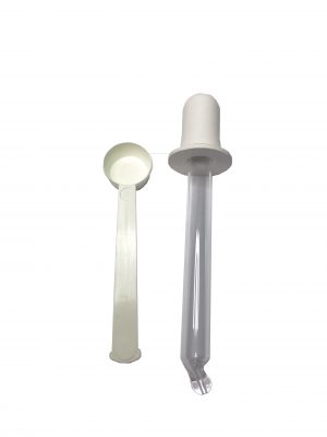 Pipettipullo + mittalusikka