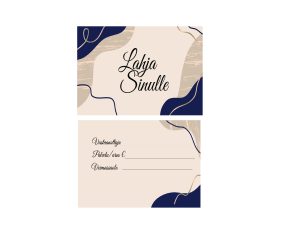 Lahjakortti ″Musta-beige″ 10 kpl