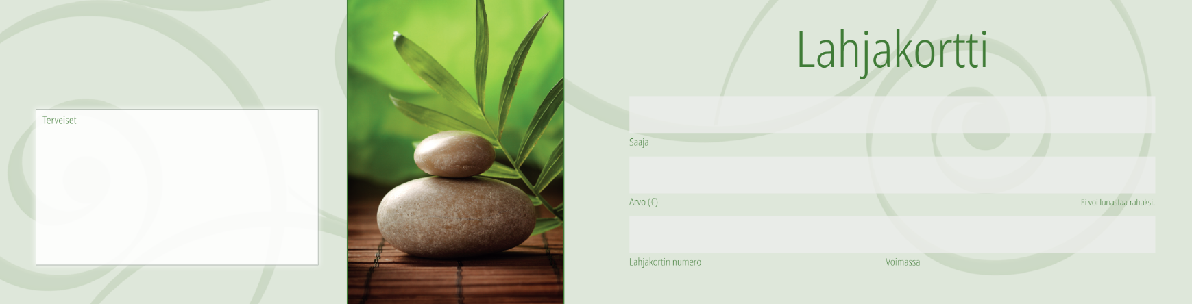 Lahjakortti ″Green Wellness″ 10 kpl - Image 2