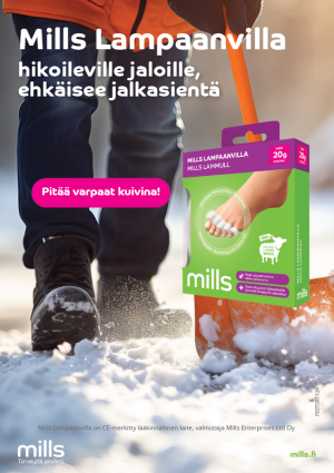 Mills Lampaanvilla mainokset hintahalsteriin
